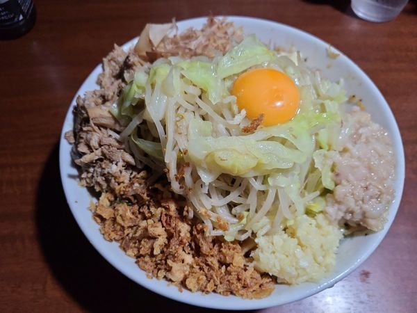 「エビ汁なし」@D麺の写真