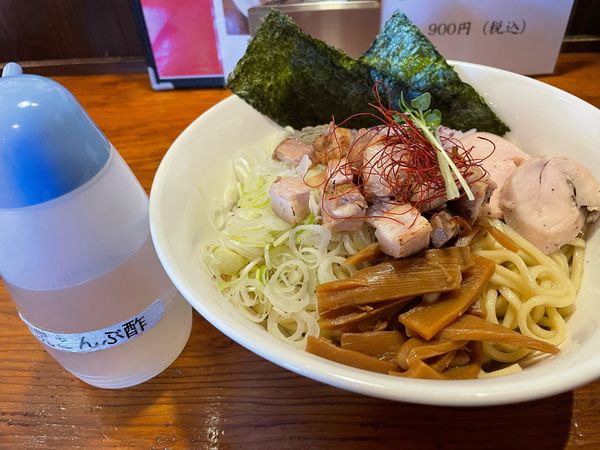 「【限定】煮干しまぜそば（大盛り）950円」@水戸中華そば むじゃき食堂の写真