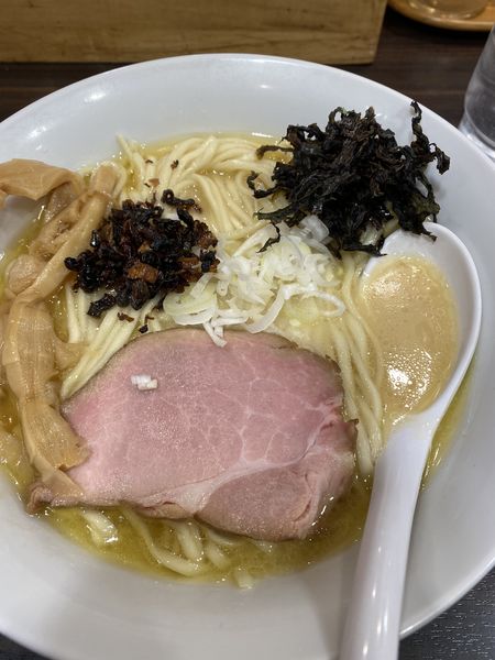 「鶏白湯麺（大盛）」@超濃厚鶏白湯ラーメン専門店 自家製麺 鶏ふじの写真