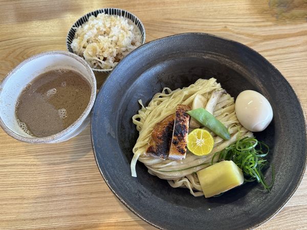 「限定・秋刀魚つけそば」@麺 㐂色の写真