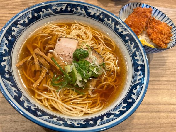 「中華そば590円 ＋ 茶碗タレカツ190円」@斗香庵  OJIMAの写真