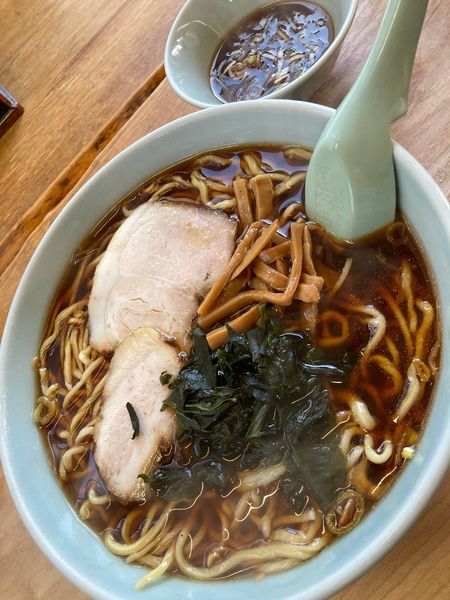 「支那そば（中）＋つけ麺（小）」@支那そば 朝日屋 本店の写真