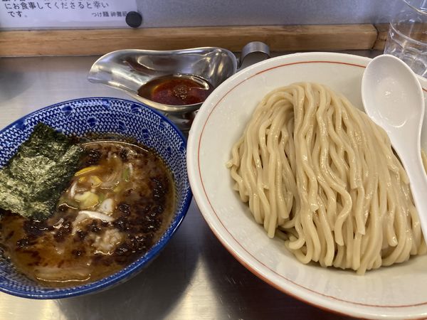 「つけ麺(カレールー付き)大盛 300g」@つけ麺 神儺祁の写真