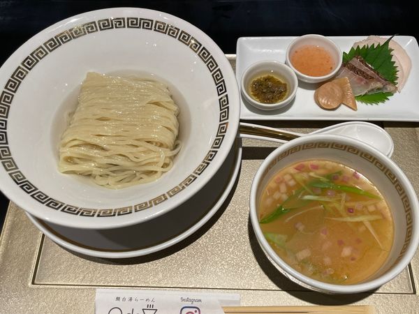 「鯛つけ麺「きらり」」@鯛白湯らーめん ○de▽の写真