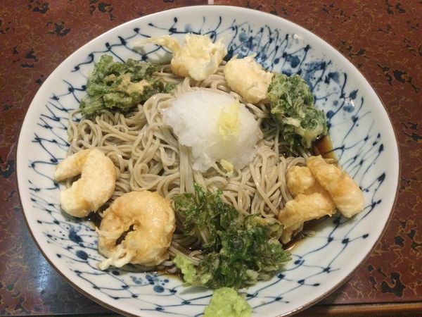 「小海老天のぶっかけそば(¥870)」@神田丸屋の写真