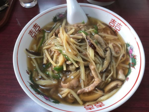 「肉そば」@まんぷく亭の写真