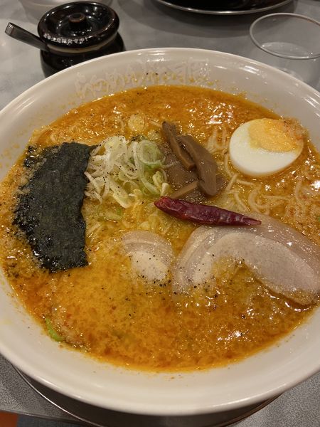 「嵐げんこつバリ辛ラーメン」@らあめん花月嵐 東領家店の写真