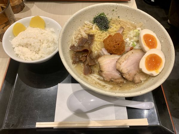 「特製辛味噌らーめんセット1170円」@つじ田 味噌の章 東京駅店の写真