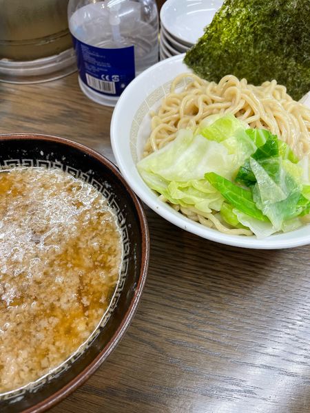 「背脂煮干しつけ麺 中盛」@中華蕎麦 丸め 東久留米店の写真