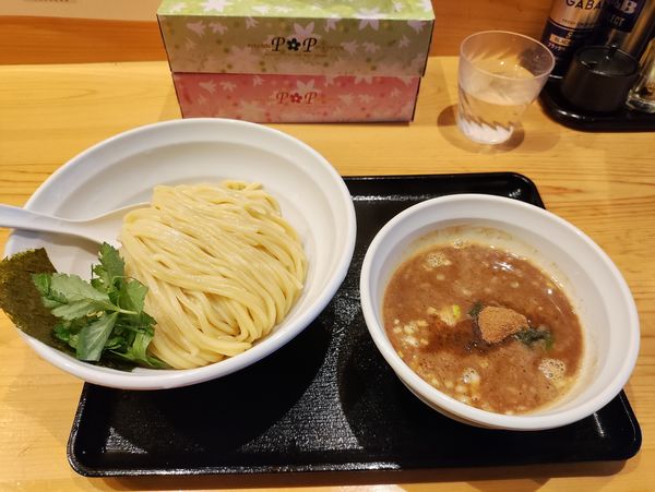 「濃厚魚介つけ麺（鰹出汁）大盛」@つけめん 蕾 本家の写真