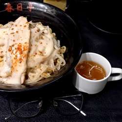 鳥豚油そば(中盛)