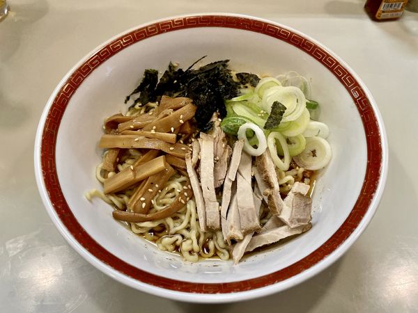 「アサヒスーパードライ 中瓶 → 油そば」@春木屋 吉祥寺店の写真