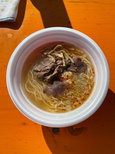 「特製ねぎダレ！牛タン塩中華そば(1000円)」@東京ラーメンフェスタ2022 supported by Rakutenの写真