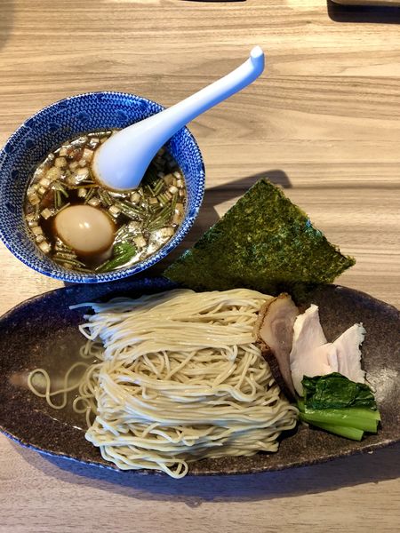 「つけそば(細麺)980円➕半熟卵100円」@麺や 豊の写真