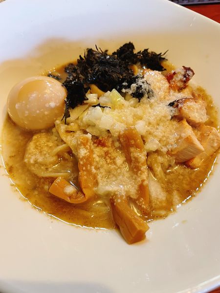 「燕三条系まぜ麺 800円 味玉 100円 半麺 -100円」@麺＆cafe Coi.Coi.の写真