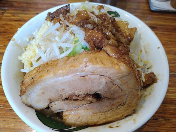 「濃厚雷そば(バラ肉)」@雷 松戸駅東口店の写真