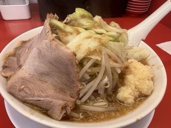 「【11月限定】にんにく背脂醤油ラーメン+税(850+85円)」@ラーメン魁力屋 丹波口店の写真