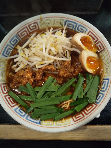 「台湾らーめん（味玉付き）」@紀州和歌山ラーメン まっち棒 千種店の写真