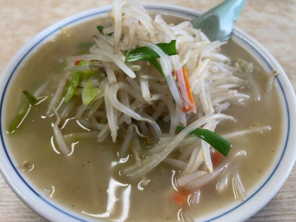 「細タンメン800円」@あじみ食堂の写真