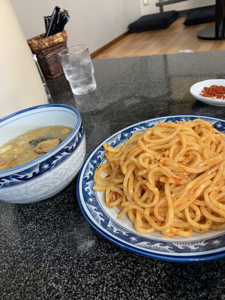 「辛味つけ麺」@縁者の写真