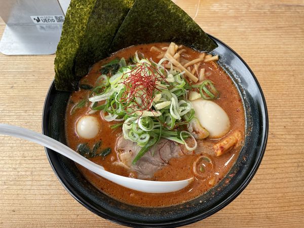 「ＲＥＤクリーミー担々麺　３辛　￥１０００」@クリーミーTonkotsuラーメン 麺家 神明 安城店の写真