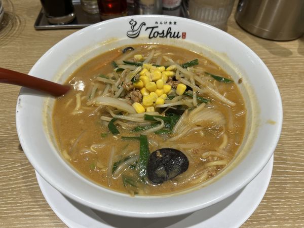 「味噌らーめん」@れんげ食堂 Toshu 二子新地店の写真