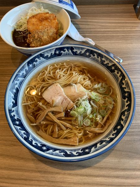「中華そば590円 カツカレー丼390円」@斗香庵  OJIMAの写真