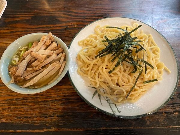 「チャーシューつけそば・シュウマイ」@丸長 荻窪本店の写真