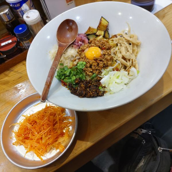 「そると台湾まぜそば(大盛)·追い飯·辛ネギ」@鶏そばつけそば そるとの写真