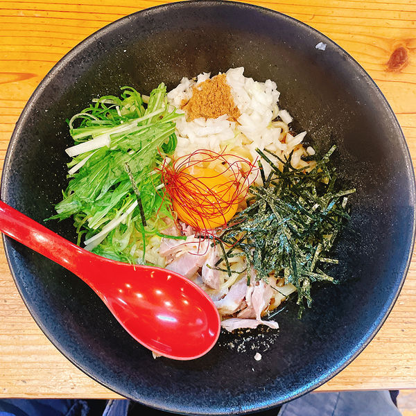 「カレー風味まぜそば」@茶屋亭の写真