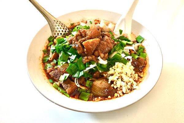 「【お土産】辛いスタ満ソバ(お家ラーメン)  1,050円」@元祖スタミナ満点らーめん すず鬼の写真