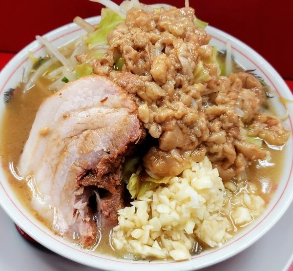 「小ラーメン（全マシ）￥７９０」@ラーメン豚乃家 茨大正門前店の写真