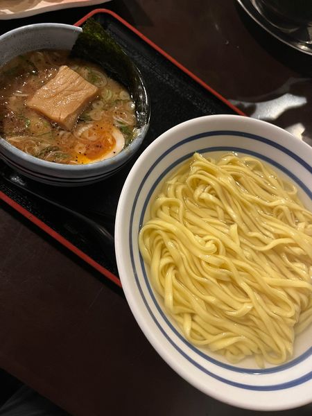 「つけ麺(大葉とみょうが入り)あつもり」@いっとうやの写真