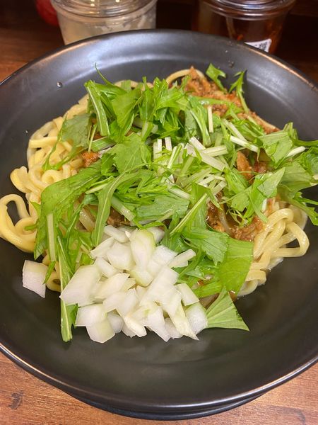 「汁なし坦々麺」@横浜家系ラーメン 駒込家の写真