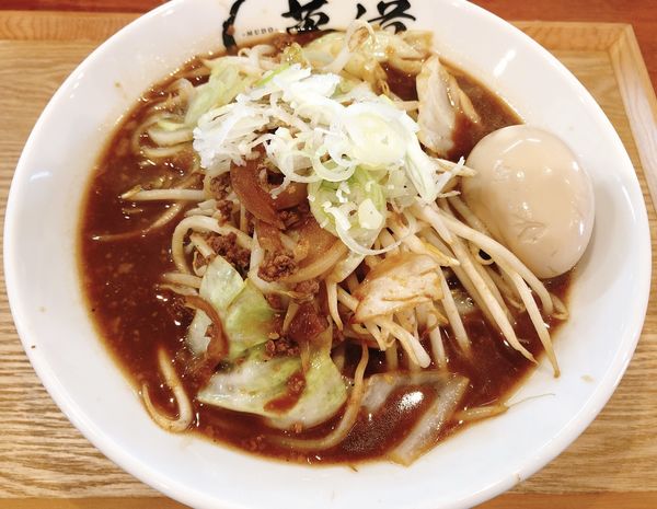 「《限定6》黒味噌（900円）、味玉（CP）」@ラーメン 夢道の写真