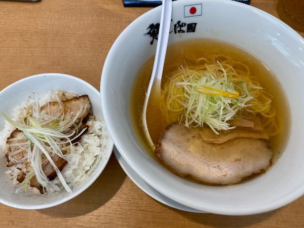 「鬼塩ラーメンセット」@鬼そば 藤谷の写真