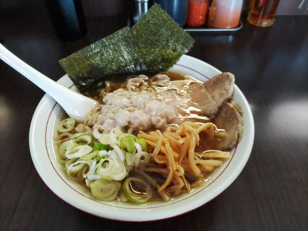 「しょう油中華そば+身入り（少し）」@手打ち中華そば 酒田の写真