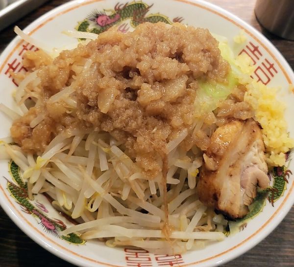 「豚と脂まぜそば ￥940」@つけめんTETSU 壱の木戸 水戸店の写真