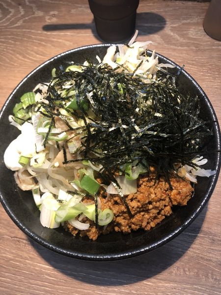 「浜湾ミニ汁無し」@麺屋 浜一の写真