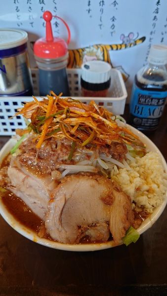 「味噌ラーメン　小　辛葱　全マシ」@麺屋 歩夢の写真