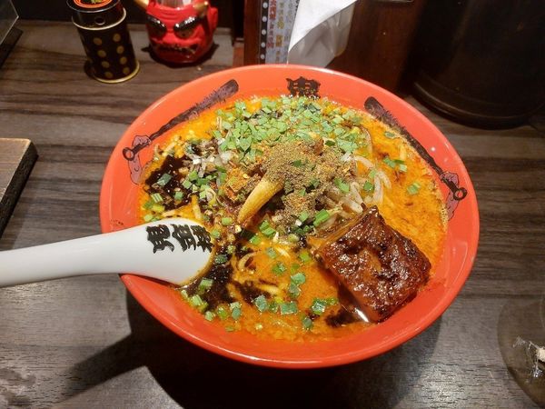 「カラシビ味噌ラーメン カラ増しシビ増」@カラシビ味噌らー麺 鬼金棒の写真