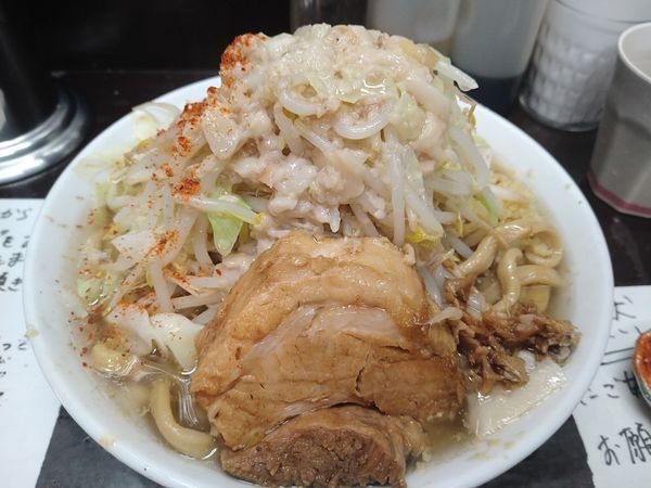 「らーめん(しょうが·アブラ·火の粉別皿)」@自家製麺 まさき（非乳化） 2号店の写真