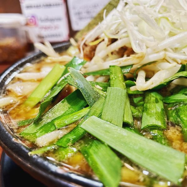 「ニラみそラーメン」@らあめん一撃 松戸駅前店の写真