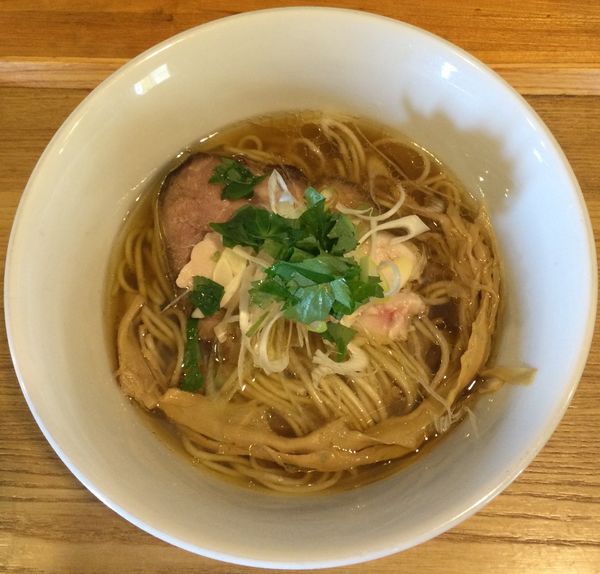 「【限定】鶏と昆布と貝出汁のそば 950円」@中華蕎麦 はざまの写真