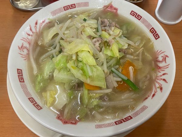 「野菜たっぷりタンメン🍜🥢(麺少な目)」@日高屋 六本木店の写真