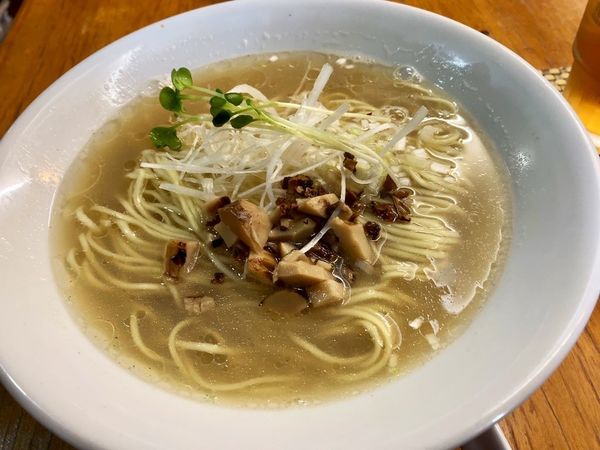 「限定はまぐり✕まつたけラーメン(塩) 1380円(割引)」@麺酒処 ふくろうの写真