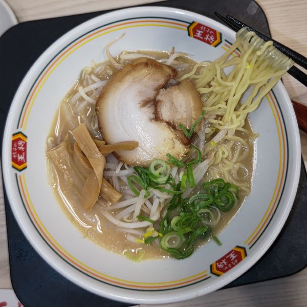 「餃子の王将ラーメン ジャストサイズ（396円）」@餃子の王将 筑紫野店の写真