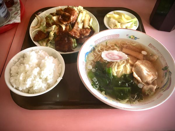 「レバ焼きセット(700¥)」@五差路の写真