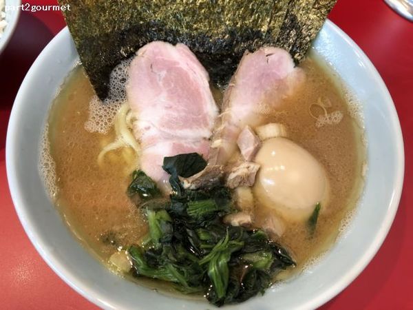 「上ラーメン並 (850円)」@横浜ラーメン 武蔵家 三鷹店の写真
