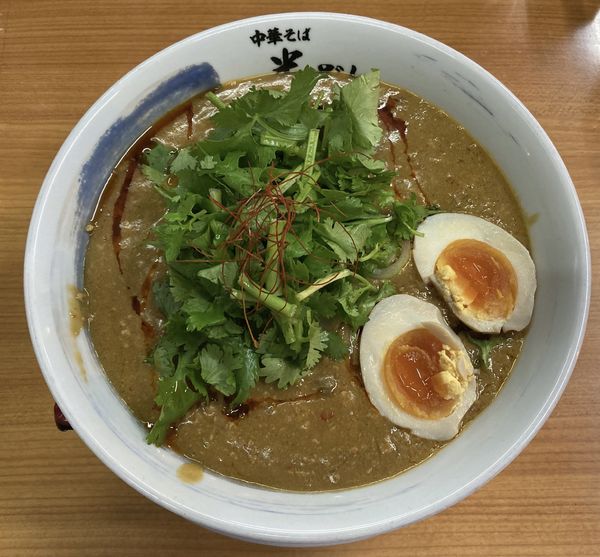 「限定　麻辣烏賊肝ラーメン」@中華そば 半ざわの写真